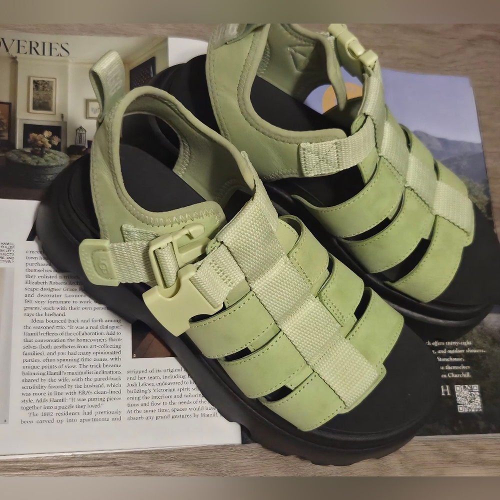 UGG Light Green Platform Sandals - image 2